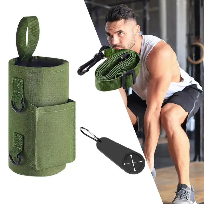 Magnetic Gym Water Bottle Bag Holder, Built-in Magnet for Easy Attachment to Metal Surface, Magnetic Bottle Sleeve Pouch