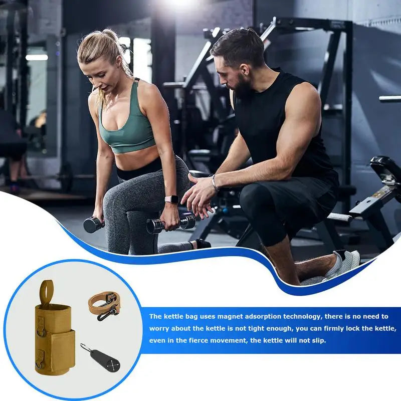 Magnetic Gym Water Bottle Bag Holder, Built-in Magnet for Easy Attachment to Metal Surface, Magnetic Bottle Sleeve Pouch